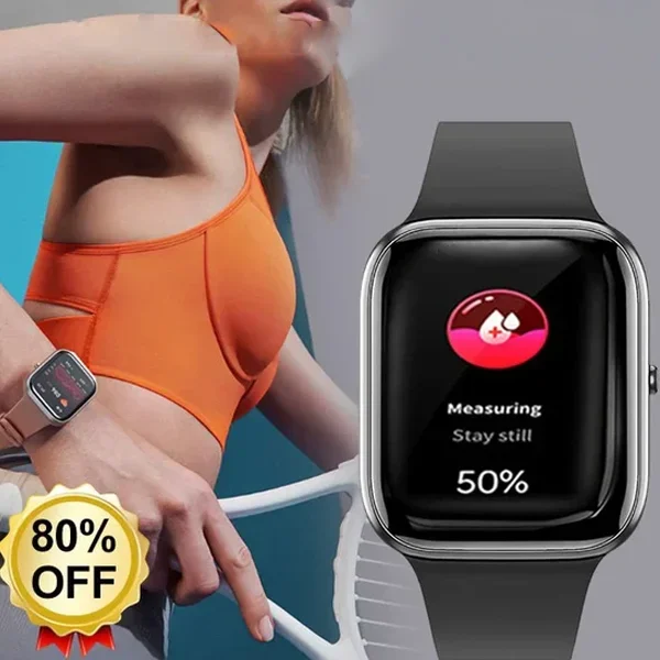 Painless blood glucose monitoring, heart rate, blood pressure, blood oxygen monitoring, health monitoring smartwatch