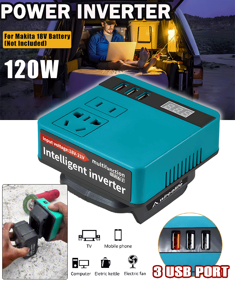 Intelligent converter with lithium battery