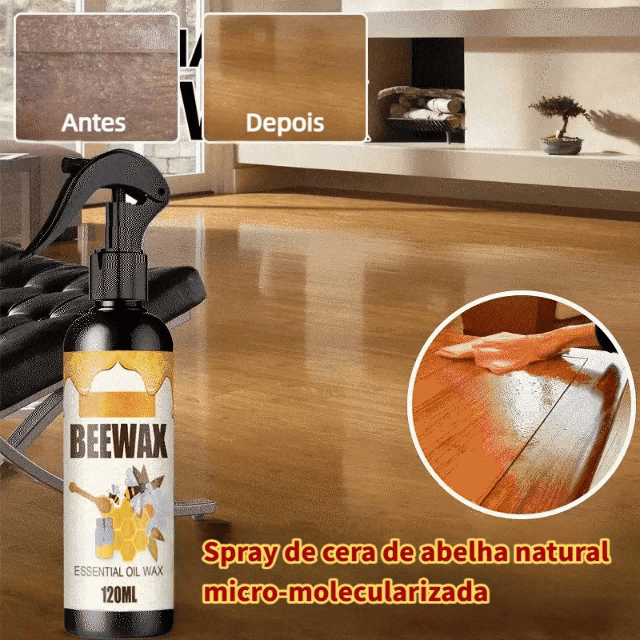 O mais recente spray de polimento de móveis Beewax