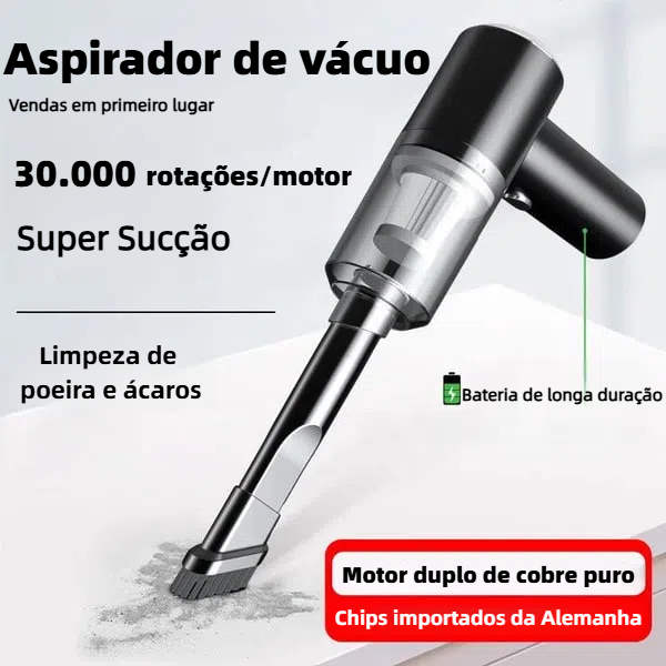 Aspirador de carro portátil sem fio